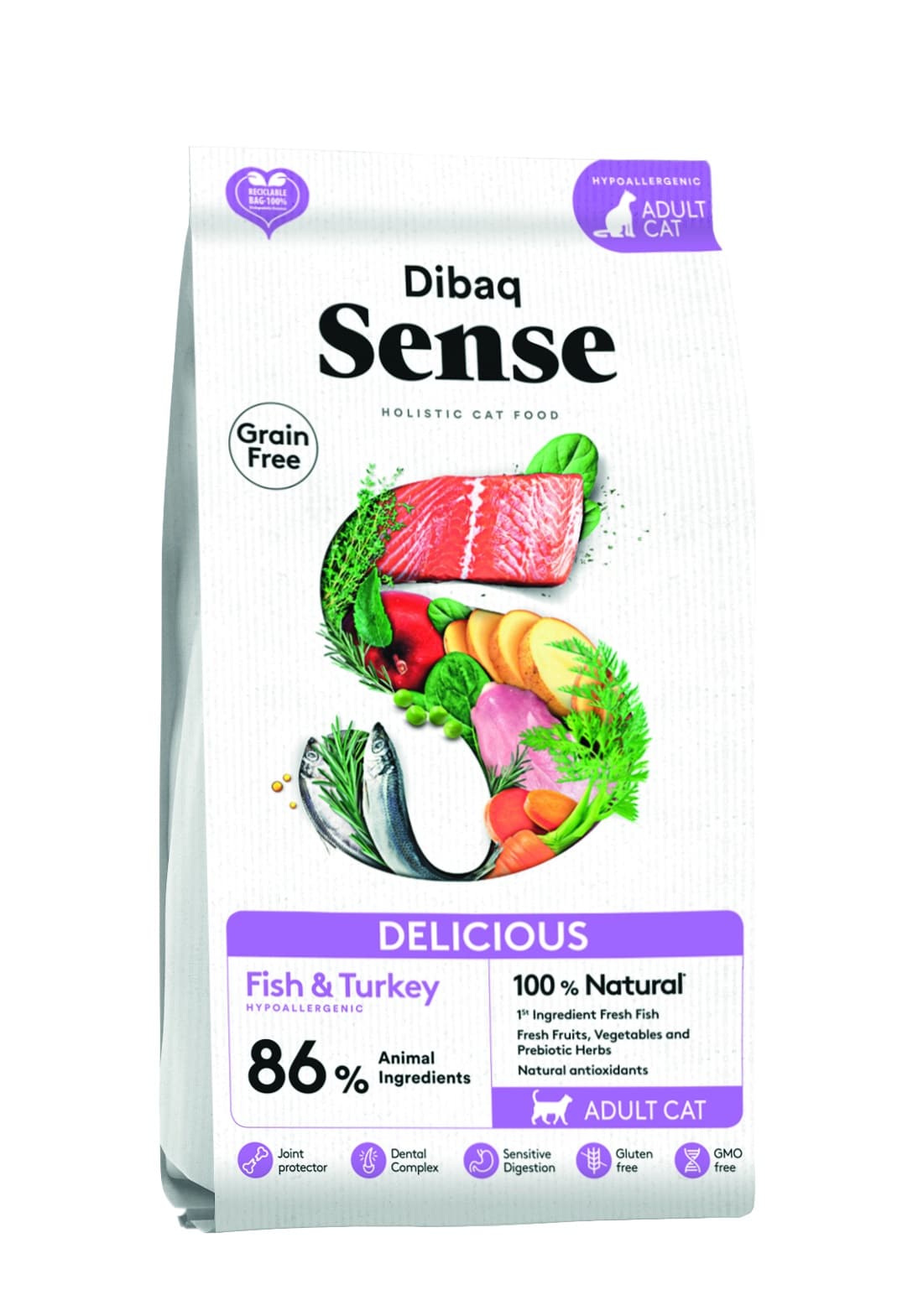 Dibaq Sense Graanvrij Kat – Delicious 6 kg