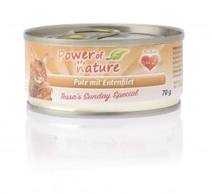 Power of Nature Kat Tessa's Sunday Special Kalkoen met Eendenfilets 70 gram