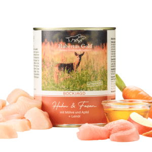 Hubertus Gold Seizoensmenu Bockjagd 2026 met Haan en Fazant 800 gram