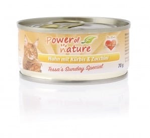 Power of Nature Kat Tessa's Sunday Special Kip met Pompoen en Courgette 70 gram