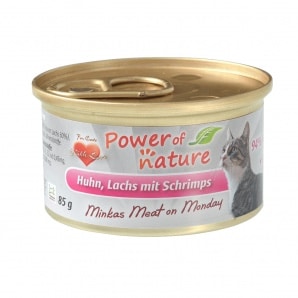 Power of Nature Kat Minka's Meat on Monday Kip met Zalm en Garnalen 85 gram