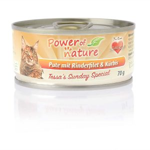 Power of Nature Kat Tessa's Sunday Special Kalkoen met Runderfilets 70 gram